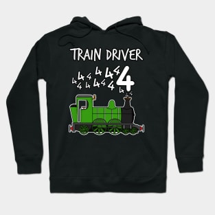 Train Driver 4 Year Old Kids Steam Engine Hoodie